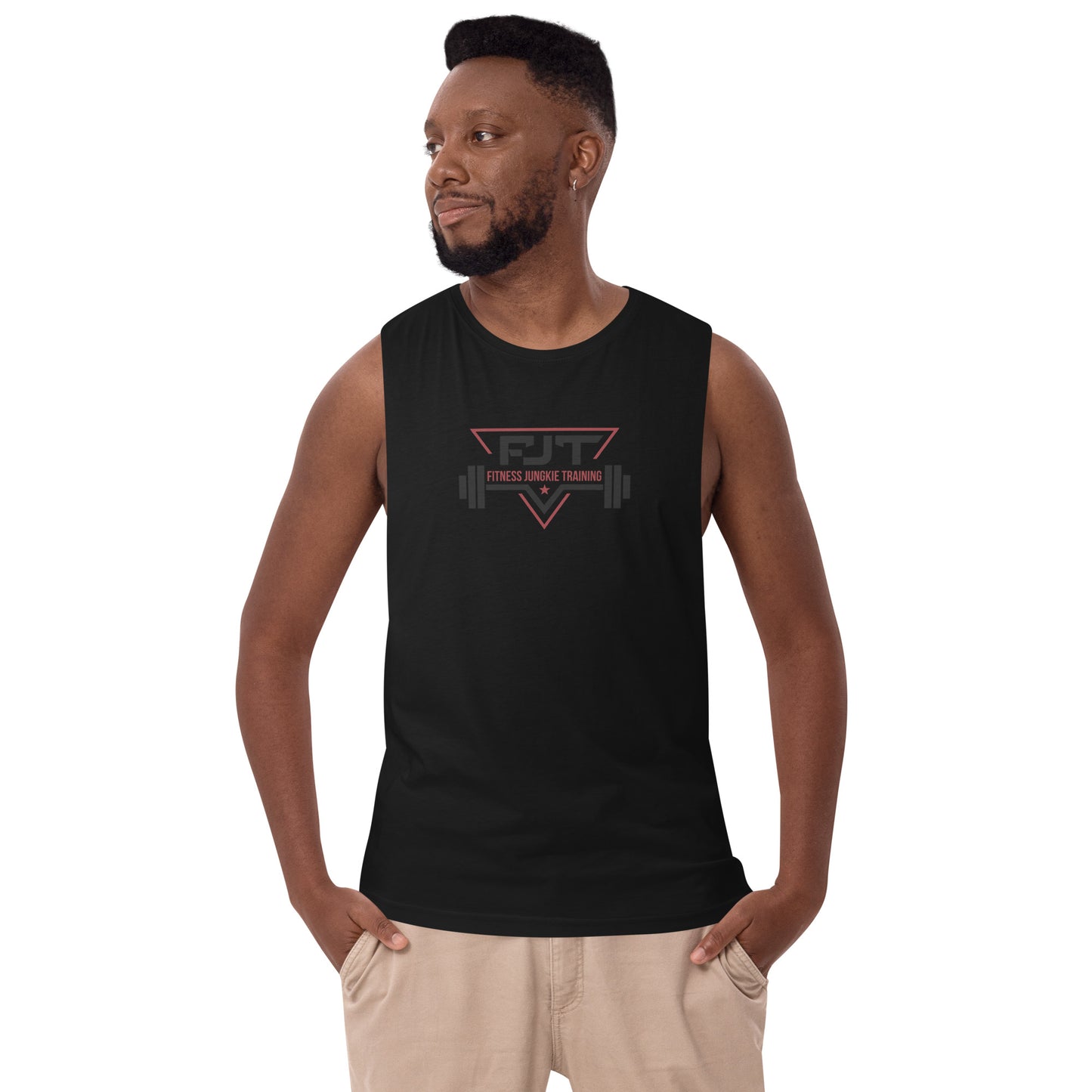 Men’s drop arm tank top